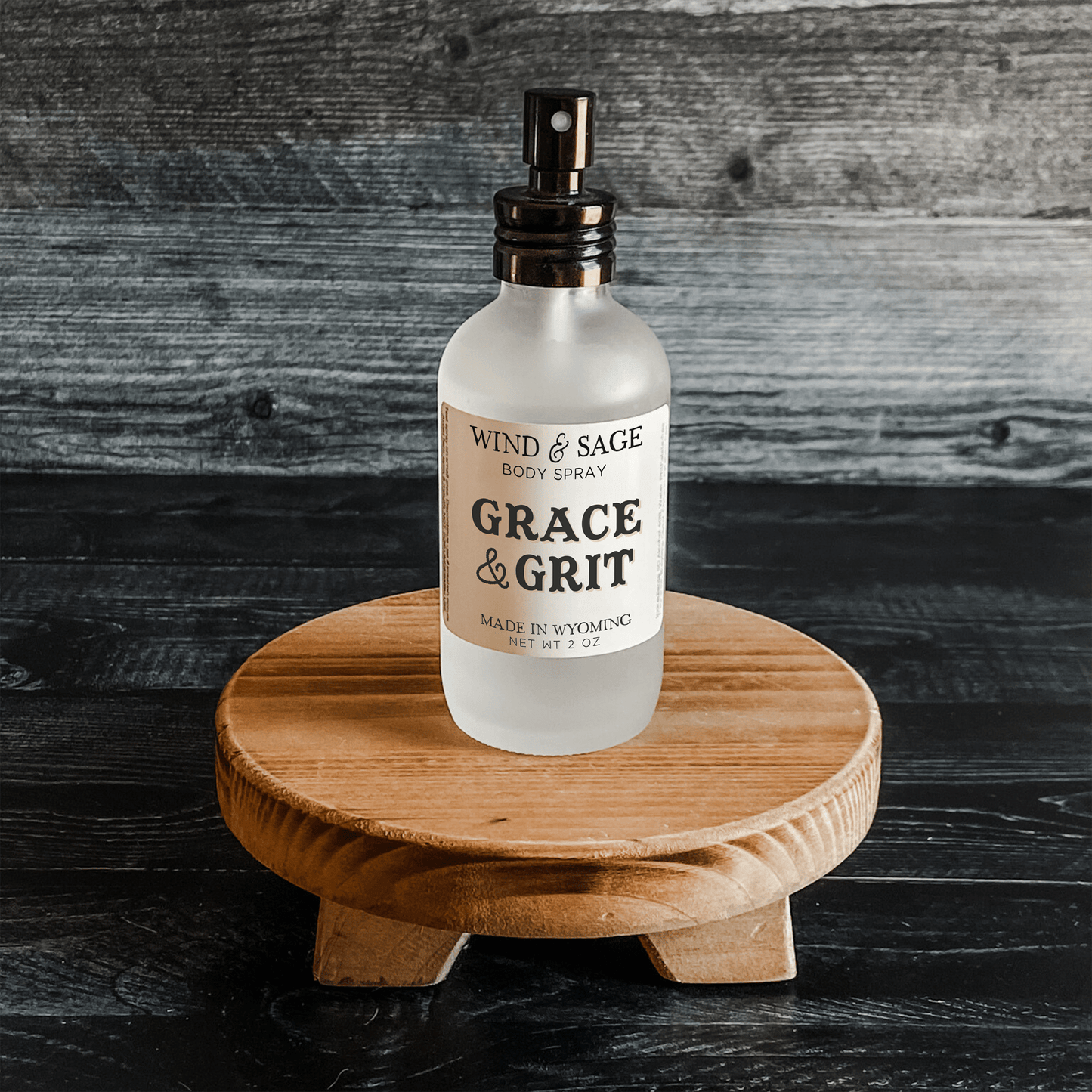 Grace & Grit Travel Body Spray, Phthalate & Paraben Free, Toxin-Free Body Mist