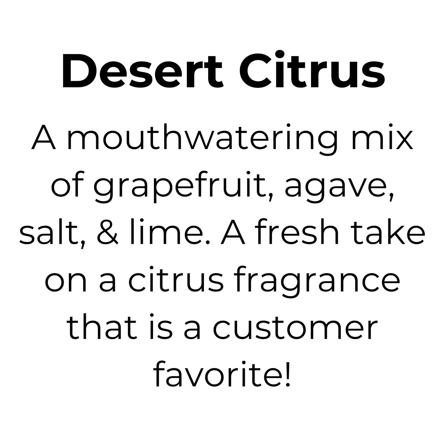 Desert Citrus Wax Melt, 100% Natural Coconut Soy Wax Melt