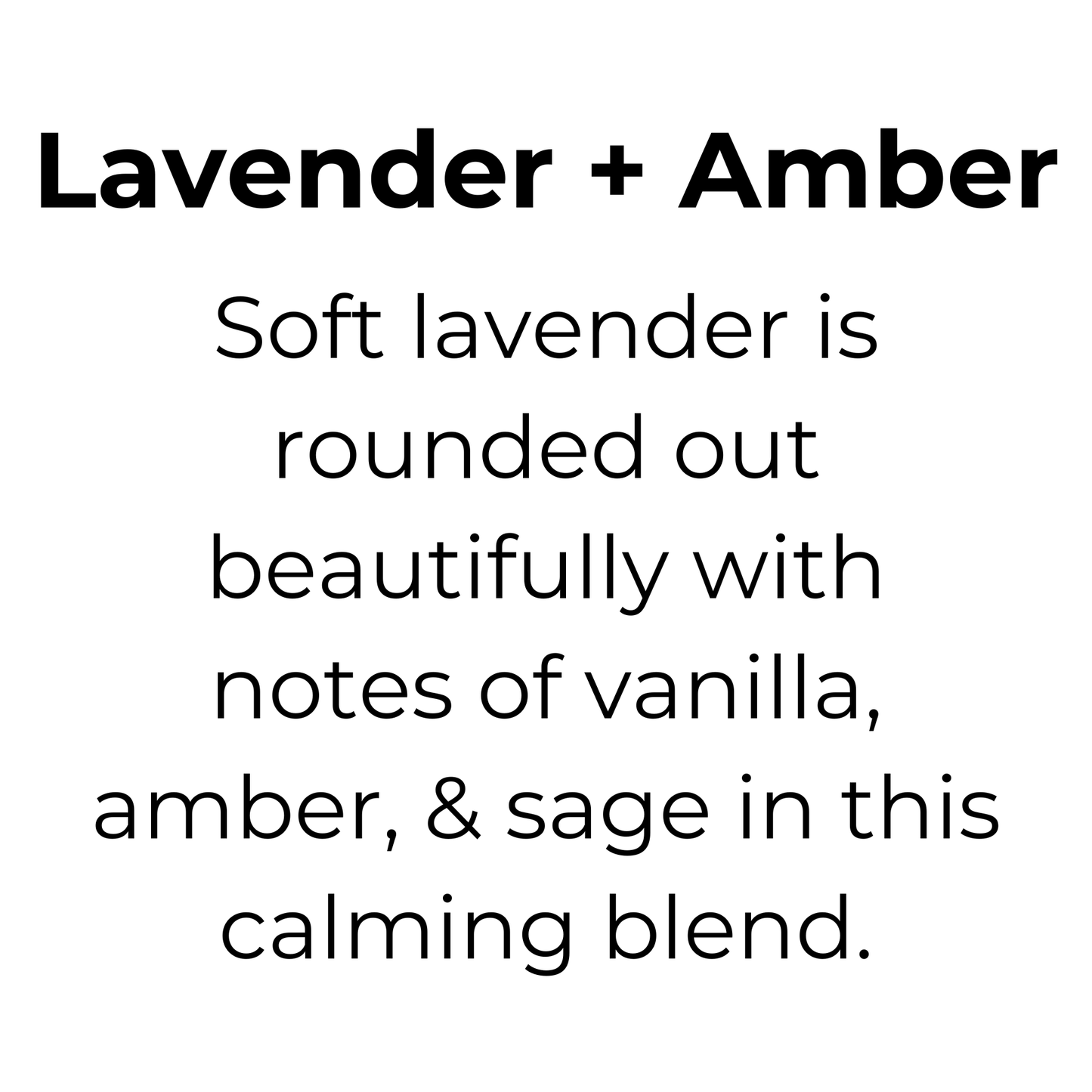 Lavender + Amber Mason Jar Candle, 100% Natural Wax