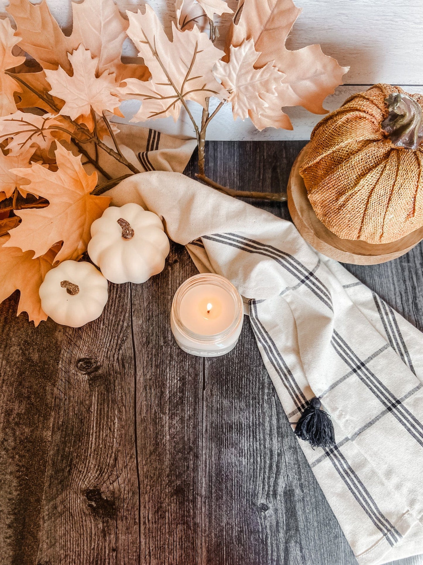 Homestead Pumpkin Mason Jar Candle, 100% Natural Wax