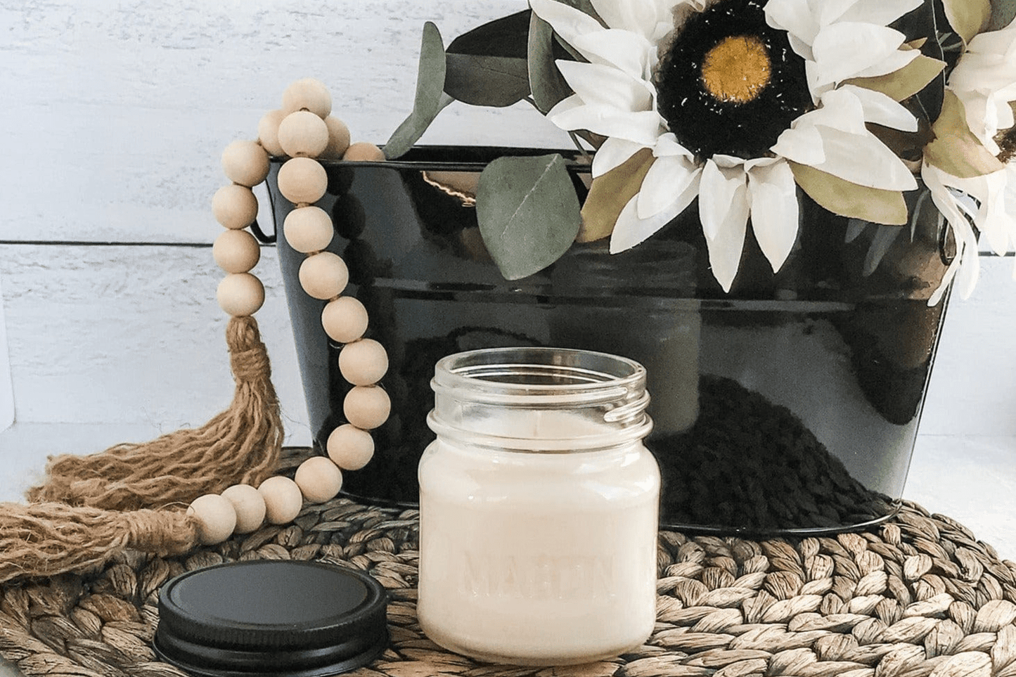 Saddle Up Mason Jar Candle, 100% Natural Wax