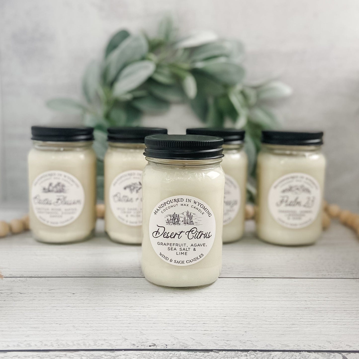 Desert Citrus Mason Jar Candle