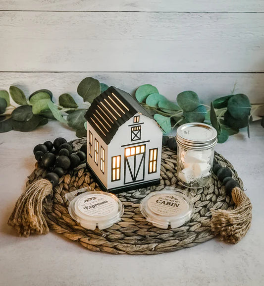 Three Soy Wax Melts by a cute little house wax melter