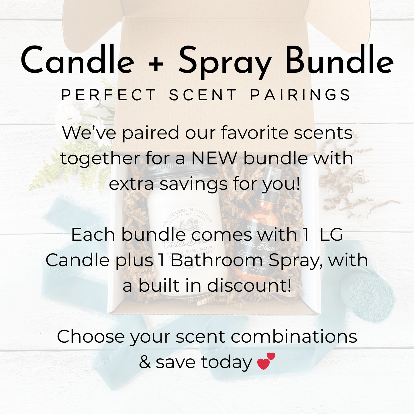 Candle + Spray Bundle, Bundle & Save, Scent Pair