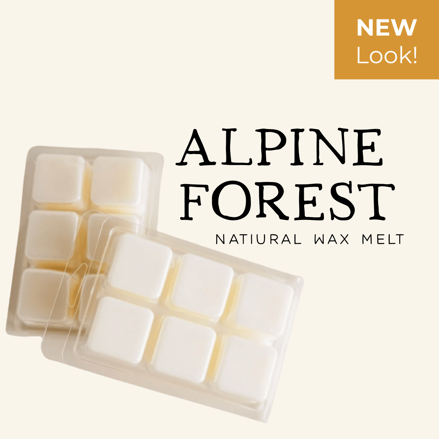 Alpine Forest Wax Melt, 100% Natural Coconut Soy Wax Melt