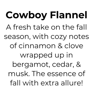 Cowboy Flannel Mason Jar Candle, 100% Natural Wax