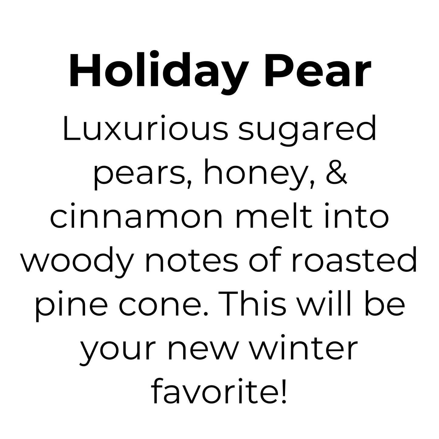 Holiday Pear Mason Jar Candle, 100% Natural Wax