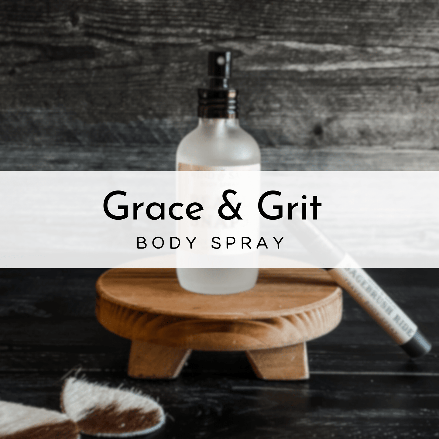 Grace & Grit Travel Body Spray, Phthalate & Paraben Free, Toxin-Free Body Mist