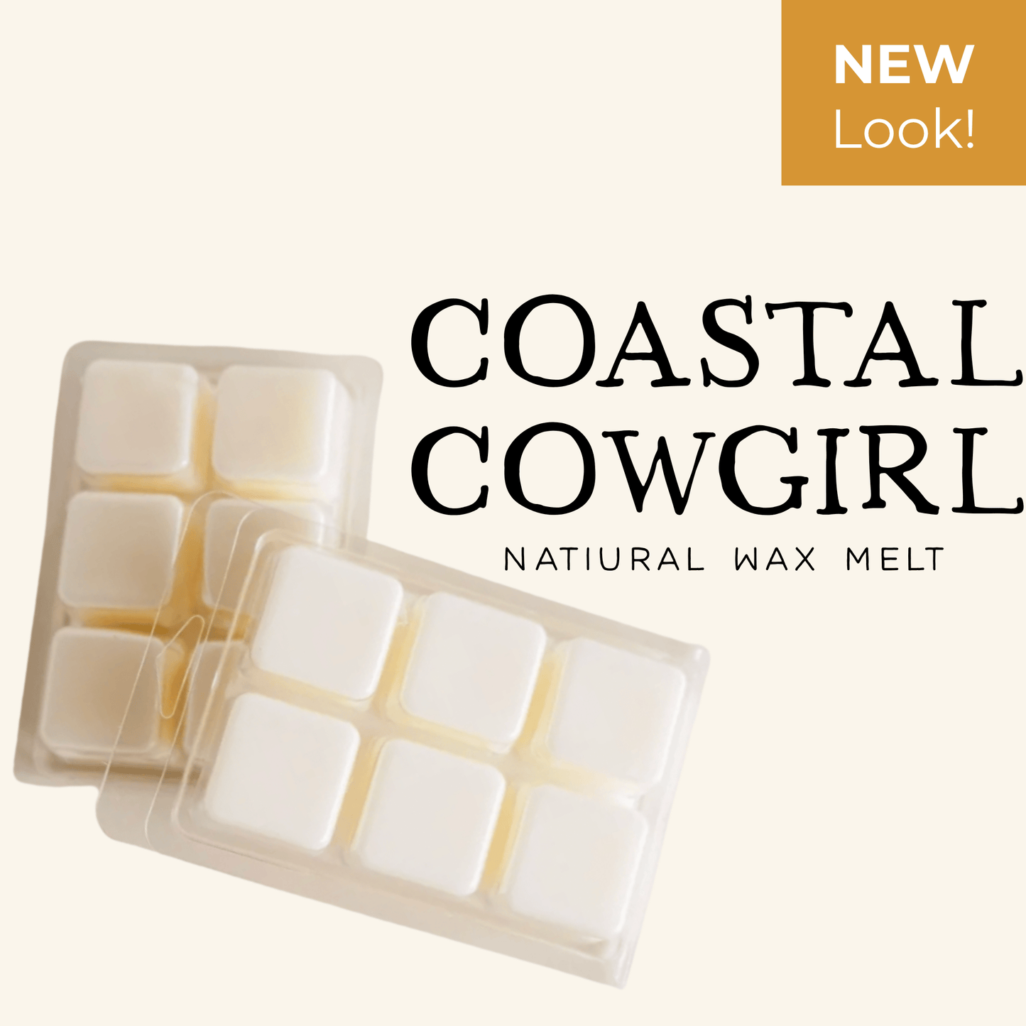 Coastal Cowgirl Wax Melt, 100% Natural Coconut Soy Wax Melt