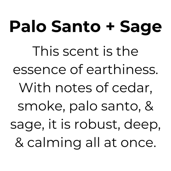 Palo Santo & Sage Mason Jar Candle, 100% Natural Wax