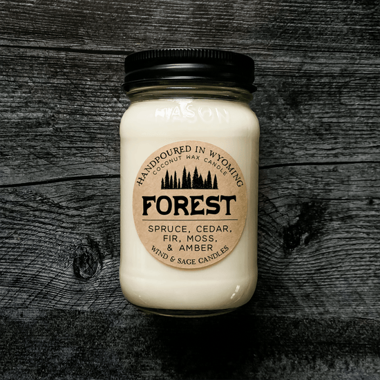 Forest Mason Jar Candle